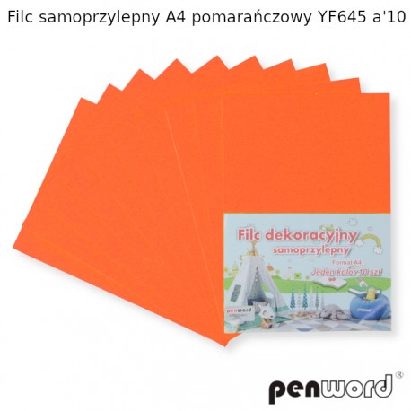 FILC SAMOPRZYLEPNY A4 POMARAŃCZOWY YF645 a'10