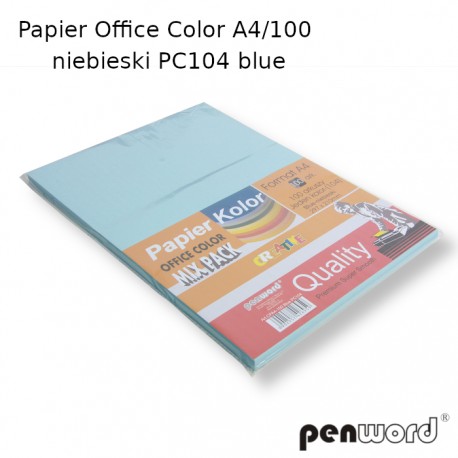 PAPIER OFFICE COLOR A4/100 NIEBIESKI PC104 BLUE