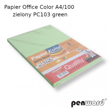 PAPIER OFFICE COLOR A4/100 ZIELONY PC103 GREEN