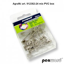 AGRAFKI ART.912382-24 MIX PVC BOX