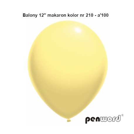 BALONY 12" MAKARON KOLOR NR 210 - a'100
