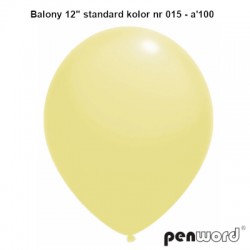 BALONY 12" STANDARD KOLOR NR 015 - a'100