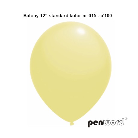 BALONY 12" STANDARD KOLOR NR 015 - a'100