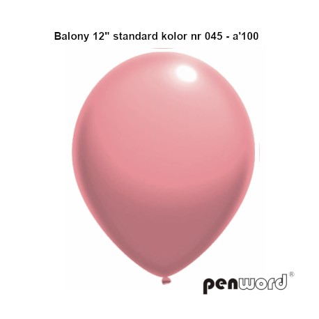 BALONY 12" STANDARD KOLOR NR 045 - a'100