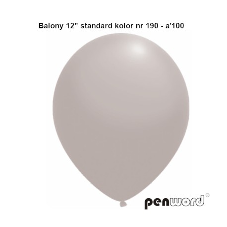 BALONY 12" STANDARD KOLOR NR 190 - a'100