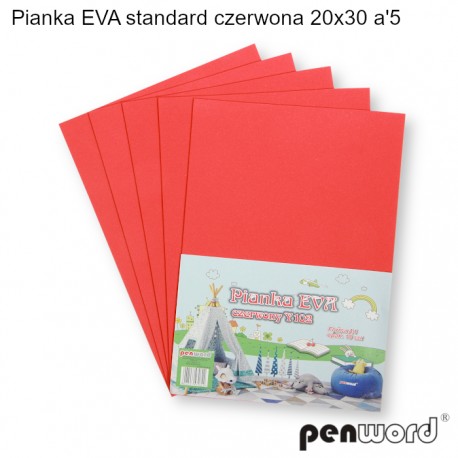 PIANKA EVA STANDARD CZERWONA 20X30 a'5